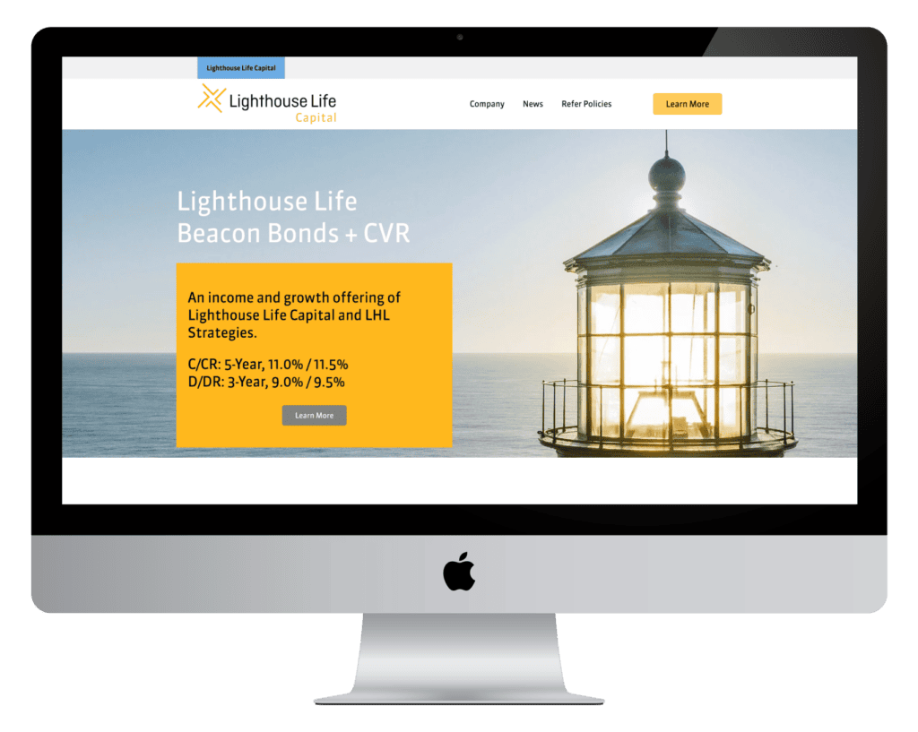 Lighthouse Life Capital website